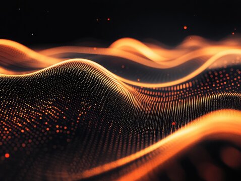 Background wave reveals light glitch in liquid folds