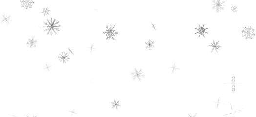 Fototapete - Snowflake Cascade: Mesmerizing 3D Illustration Depicting Descending Christmas Snowflakes
