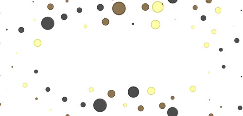 Poster - gold  Shower: Dynamic 3D Illustration of Dancing gold Confetti