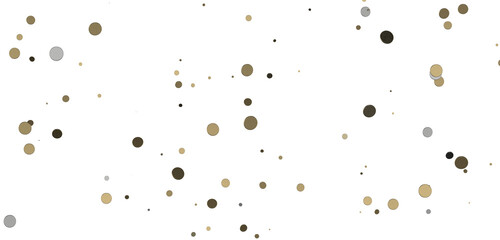 Poster - Enchanting Delight: Spectacular 3D Illustration Showcasing Enchanting gold Confetti