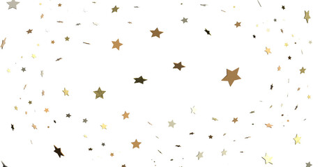 Aufkleber - XMAS Stars - golden stars -