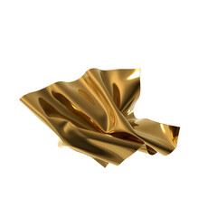 Aufkleber - The luxurious drape of golden silk