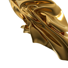 Poster - Golden waves of luxury shining bright