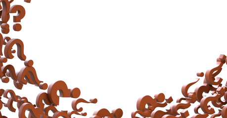 Poster - question marks on a plane, original