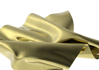 Aufkleber - Golden waves of luxury shining bright