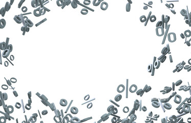 Poster - Blurred sale background. 3d