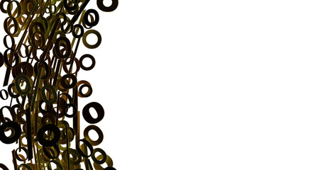 Poster - Sales icons floating in the air 3D rendering transparent PNG