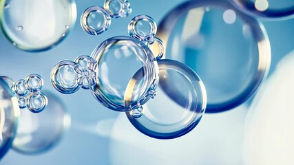 Poster - Delightful dance of bubbles glistening in bright sunlight over shimmering water surface at an enchanting seaside location Generative AI