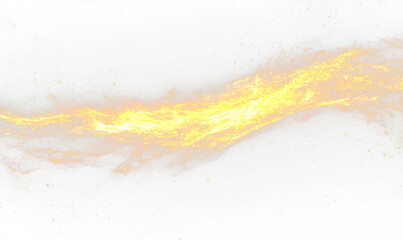 Wall Mural - Celestial Energy Trail with Iridescent Light and Flowing Glow Isolate on Transparent Background, cutout, png