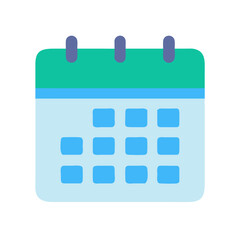 Poster - Colorful Calendar Icon Vector Illustration for Time Management and Planning