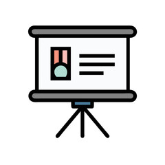 Poster - Presentation Board with Content: Vector Illustration for Business and Education