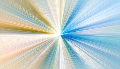 Poster - Dynamic light burst abstract space digital art vivid colors wide angle energy and motion