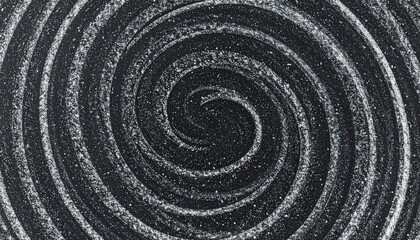 Poster - Spiraling patterns in fine sand abstract art studio minimalist top view texture exploration