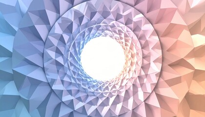 Poster - Dynamic geometric patterns digital space visual art abstract environment perspective view design concept