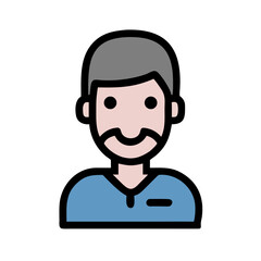 Poster - Simple Businessman Icon Vector Illustration for Website and Graphic Design