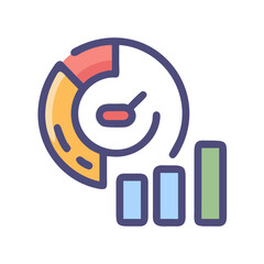 Poster - Data analysis and graph infographic, business success, marketing data illustration