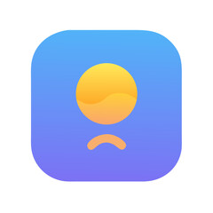 Poster - Gradient Persona Icon Design for User Interface and Profile Avatar