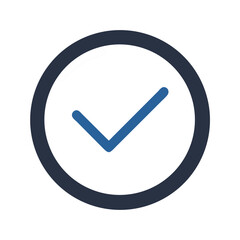 Poster - Clock with Check Mark: Symbolizing Time Management, Efficiency, and Task Completion