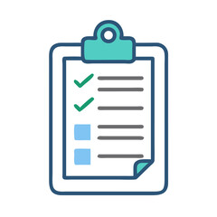 Poster - Modern Clipboard Checklist with Checkmarks for Tasks, Goals, Planning, and Productivity