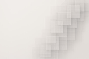 Poster - This minimalist composition with delicate overlapping grid squares symbolizes strategy and decision-making highlighting innovation and growth in business environments