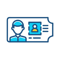 Poster - ID Card Illustration: Identity Verification, Employee Badge, Access Control, and Security