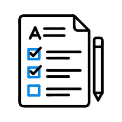 Poster - Checklist with Blue Checkmarks: Tasks Completed, Progress, and To-Do List