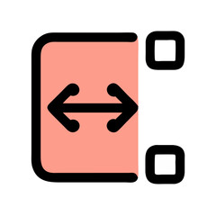 Poster - Resize, Resizing Icon, Expand Icon, Dimension, Double Arrow, Graphic, Modern Icon