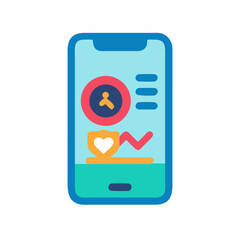 Poster - Health Tracking App on Smartphone with Heart Rate and Activity Data
