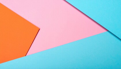 Poster - Creative colorful geometric shapes studio setting visual art contemporary design aerial view abstract concept