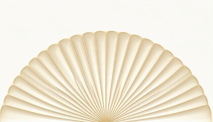 Poster - Elegant fan display studio setting graphic design minimalist environment top-down view aesthetic concept