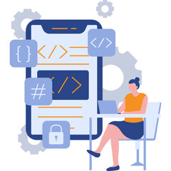App Development Illustration