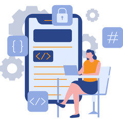 App Development Illustration