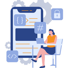App Development Illustration