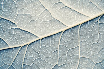 Poster - Close-up of a delicate leaf highlighting intricate vein patterns
