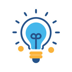 Poster - Creative Light Bulb Vector Illustration for Ideas, Innovation, and Solutions