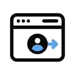 Poster - User Login Window Icon, Profile Access, Authentication, Access Granted