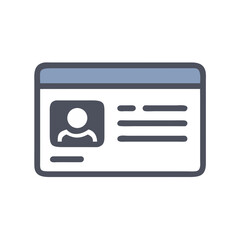 Poster - Profile UI Icon - Digital Identity, User Interface Element, Modern Design