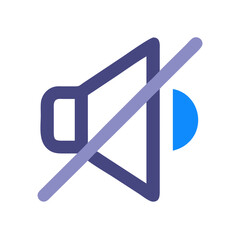 Poster - Mute Icon: No Sound, Audio Off, Silence, Volume Disabled Sign
