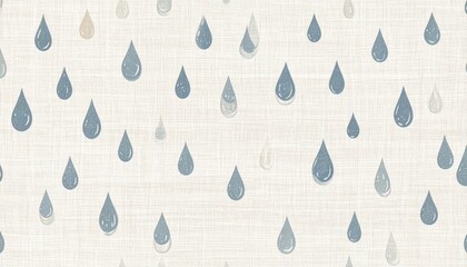 Poster - raindrops falling on soft background nature digital artwork calm environment close-up view serenity 