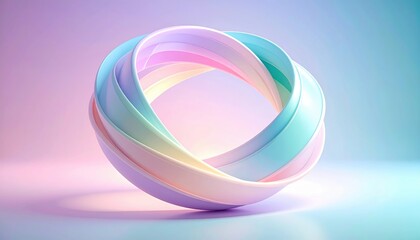 Poster - Dynamic abstract sculpture studio 3d art contemporary close-up visual harmony