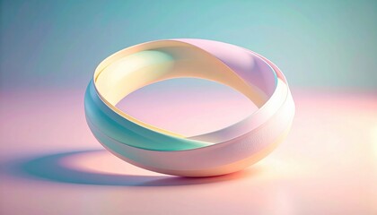 Poster - Dynamic abstract sculpture display modern art gallery digital artwork colorful environment artistic viewpoint contemporary concept