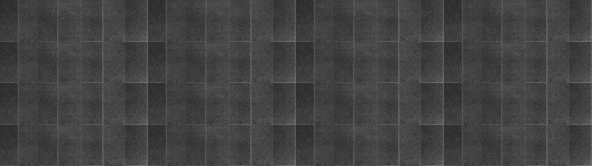 Poster - Gray grey black anthracite texture of modern vintage retro wall tile, porcelain stoneware, tile slips - Tiles background, seamless pattern