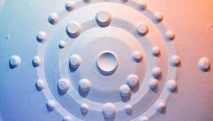 Poster - Dynamic circular pattern design abstract art digital creation minimalist aesthetic close-up view modern concept