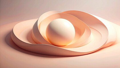 Poster - Elegant egg design studio setup photography minimalist environment close-up view creative concept