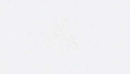 Poster - Abstract floral design illustration digital art minimalist style white background close-up artistic concept
