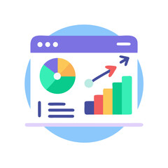 Poster - Business Dashboard Analytics with Chart and Graph on Computer Screen