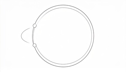 Poster - Dynamic motion illustration of circular movement digital animation studio graphic design creative environment side view conceptual visualization