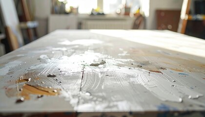 Poster - Artistic workspace studio photography creative environment close-up artistic process