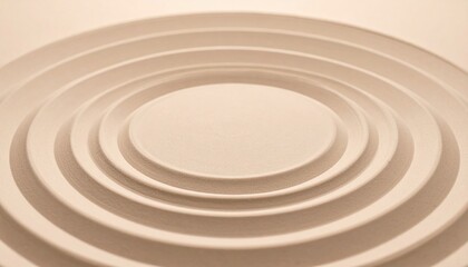 Poster - Creating dynamic circular patterns in minimalist design studio setting visual art clean environment aerial view contemporary concept