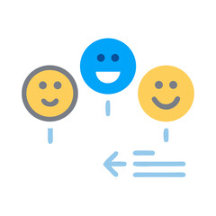 Poster - Feedback Loop with Emoji Faces: Communication and Improvement Flow Diagram